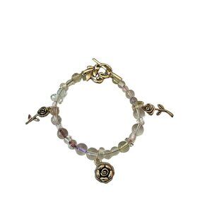 Clear Glass Bead Bracelet